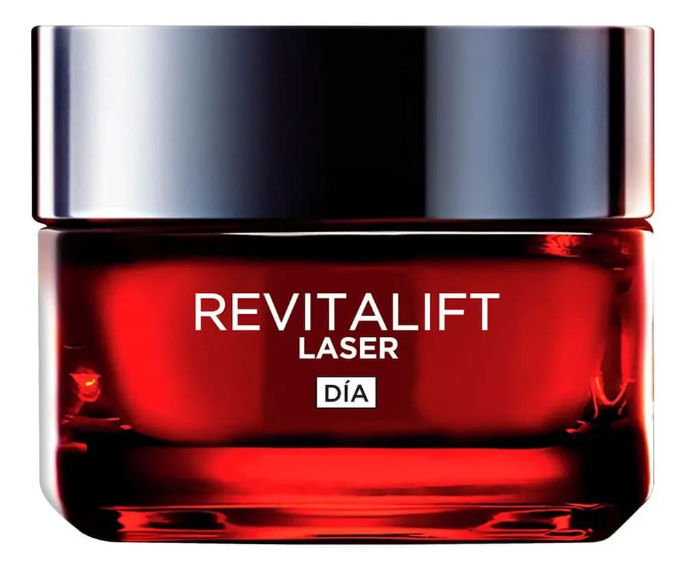 L'Oréal Paris Revitalift Laser Crema de Día Antiedad Triple Acción, Corrige Arrugas, Aporta Firmeza y Unifica el Tono, con Péptidos y Pro-Retinol, Ácido Hialurónico y Vitamina C, 50 ml