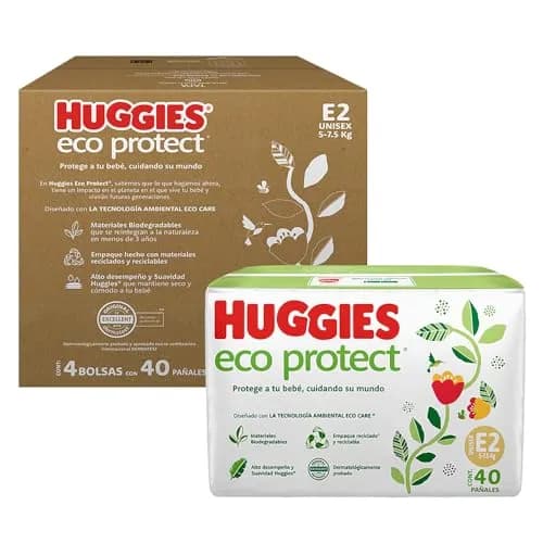 Huggies Eco Protect Pañal Desechable para bebé