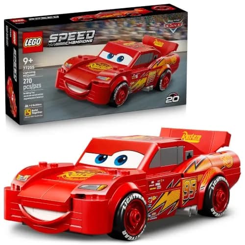 LEGO Speed Champions | Rayo Mcqueen de Cars – Película de Disney Pixar – Set de Auto Disney –