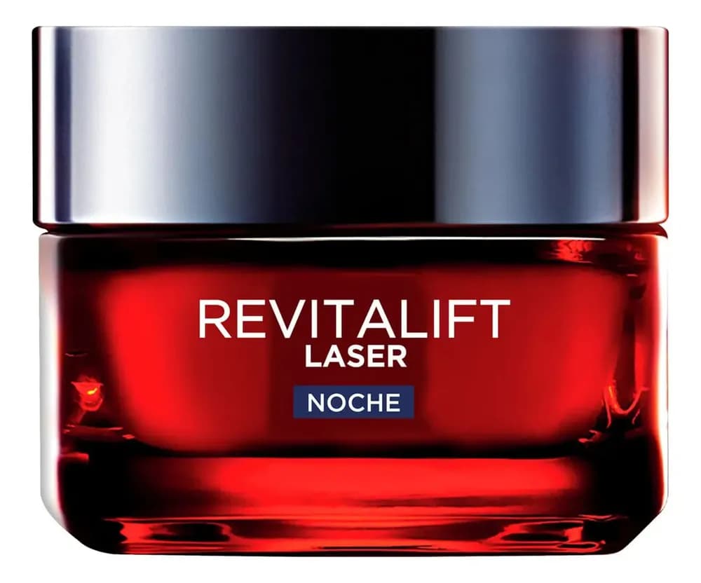L'Oréal Paris Revitalift Laser Crema de Noche Antiedad Triple Acción, Reduce Arrugas, Aporta Firmeza y Unifica el Tono, con Pro-Retinol, Ácido Hialurónico y Vitamina C, 50 ml