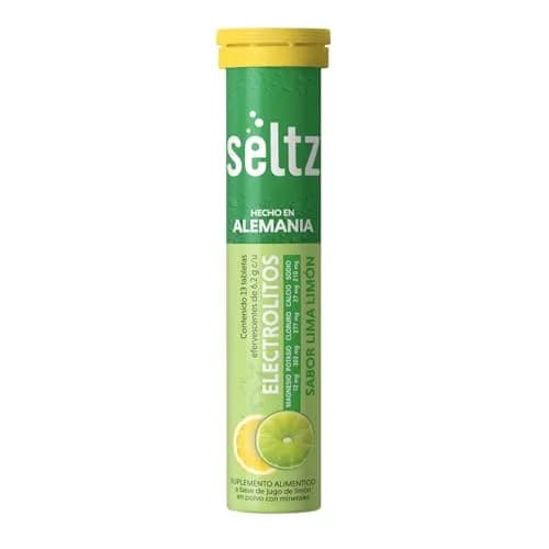 SELTZ Electrolitos Lima-Limón, 13 Tabletas Efervescentes para Hidratación