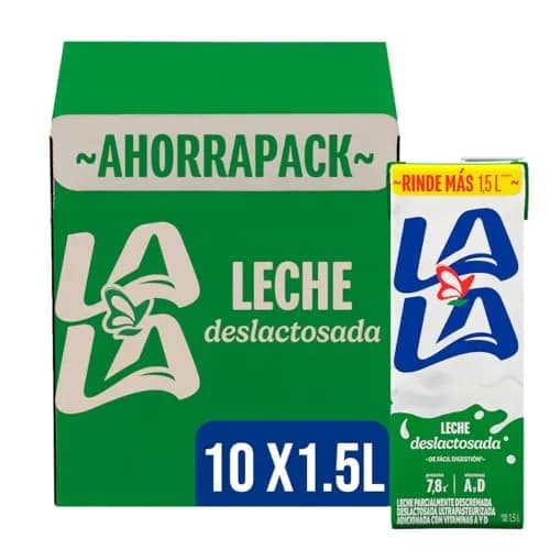 Lala Leche Deslactosada Parcialmente Descremada Ultrapasteurizada Adicionada