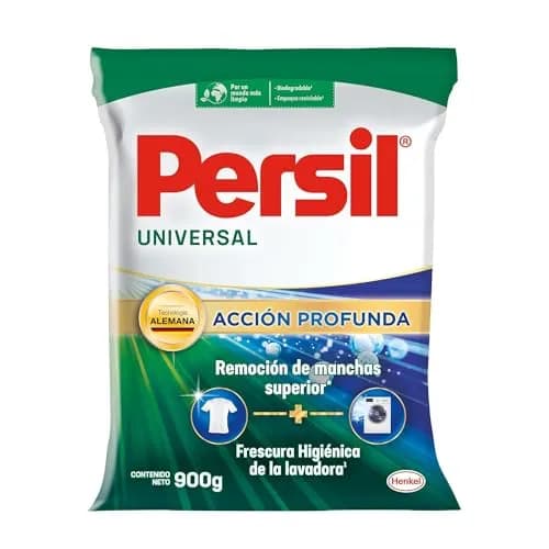 Persil - Detergente en Polvo Universal 900gr para Ropa Acción Profunda. Remueve Manchas