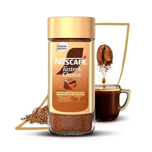 Nescafé Taster's Choice Café Soluble Liofilizado Aroma / Sabor Chocolate Oscuro y Caramelo Granos