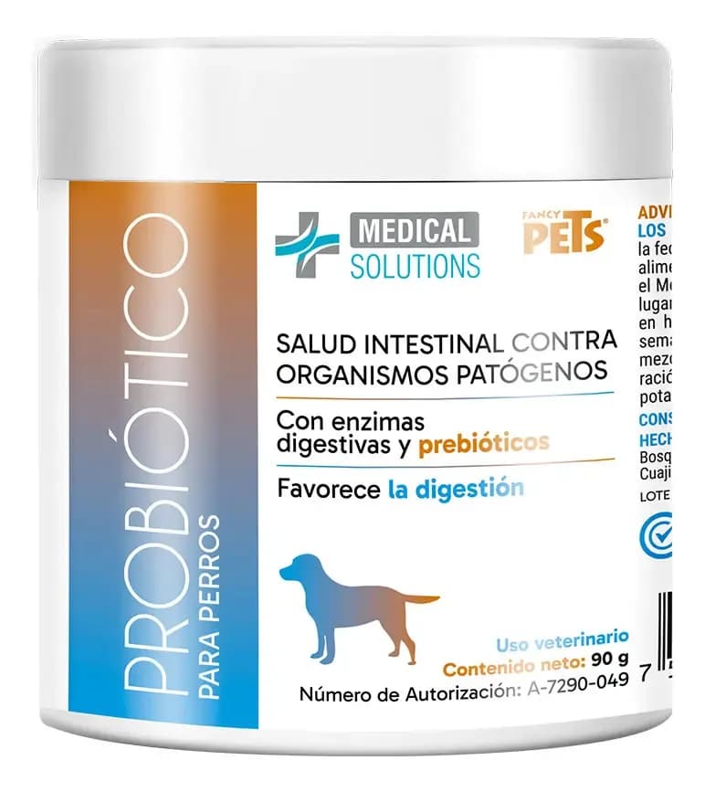 Probiotico Para Perros En Polvo 90g Fancy Pets – Flora Intestinal + Apoyo digestivo natural + Enzimas Digestivas