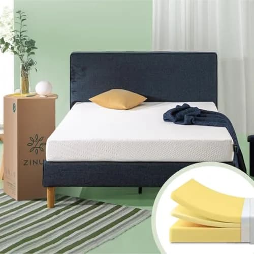 Zinus Cooling Essential | Colchón Individual Firme de Memory Foam Que Brinda Frescura al Dormir