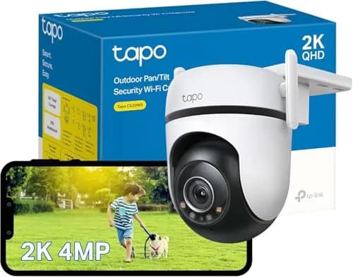 TP-Link Tapo C520WS, Cámara de Seguridad Wi-Fi para Exteriores, Definición de 4MP, Visión Nocturna