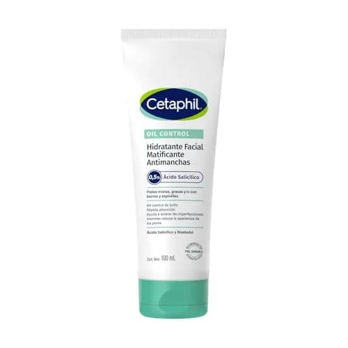 CETAPHIL Oil Control Hidratante Facial Matificante Antimanchas con Ácido Salicílico 100ml Hidrata