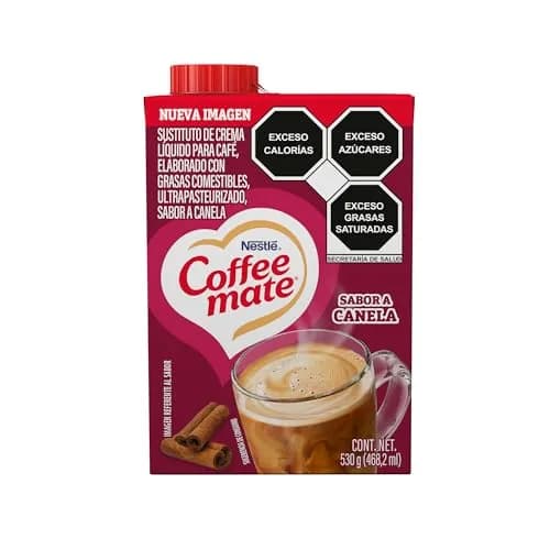 Coffee Mate Sustituto de Crema Para Café Líquido Sabor a Canela 530g