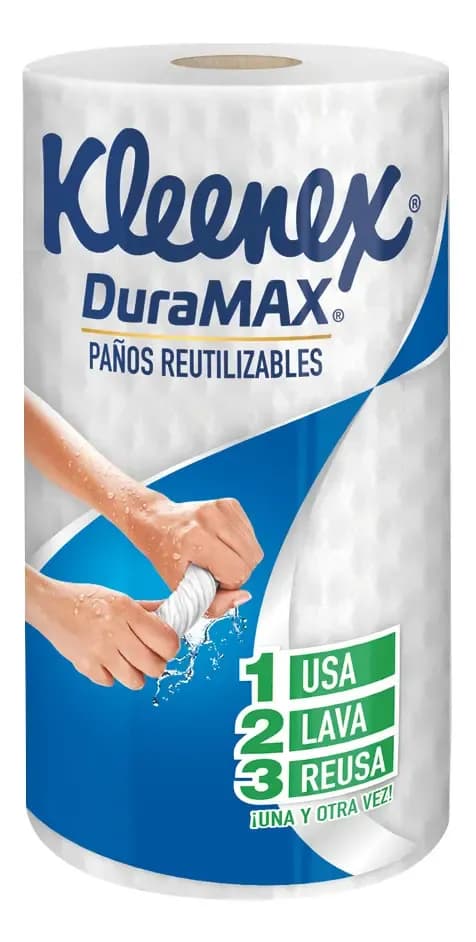 Paños Reutilizables Kleenex DuraMax Rollo Con 56 Paños