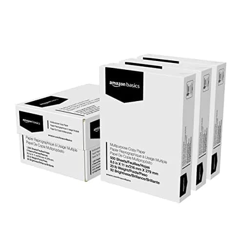 Amazon Basics Papel Multiusos Para Impresora Fotocopiadora