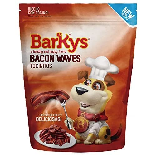 Barkys Bacon Waves Tocinitos Botana para Perros, 567 gr