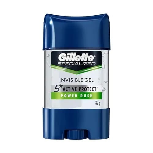 Gillette Gel Invisible Antitranspirante Specialized Power Rush 82 g