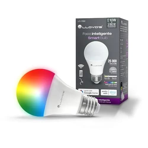 Foco Inteligente WiFi, Multicolor + Luz Blanca Fría y Cálida (RGB + Rango de Luz Blanca 2700K a