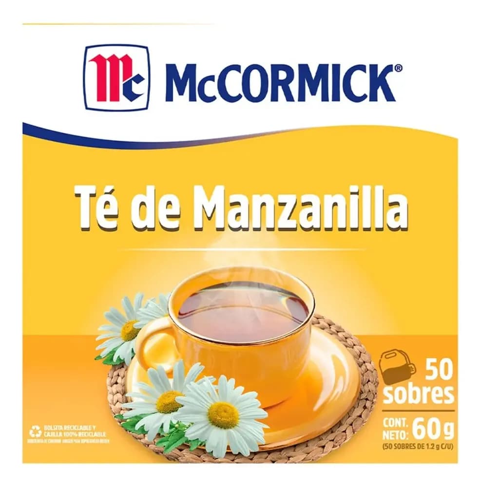 Té Manzanilla McCormick 50 Sobres