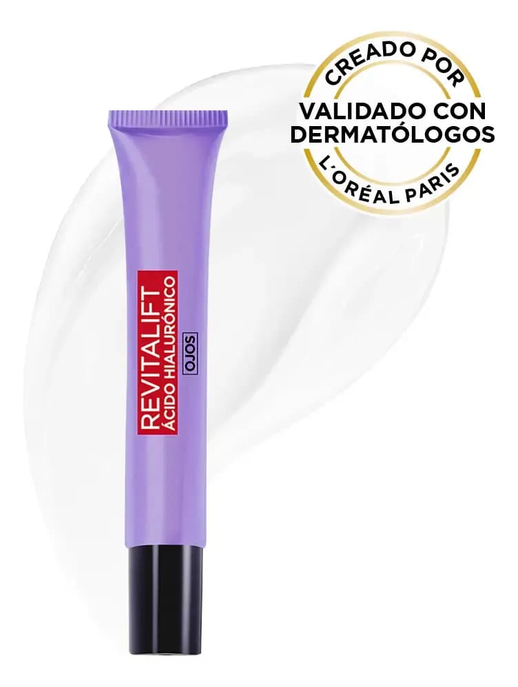 Crema para Contorno de Ojos L'Oréal Paris Revitalift Ácido Hialurónico, 15 mL