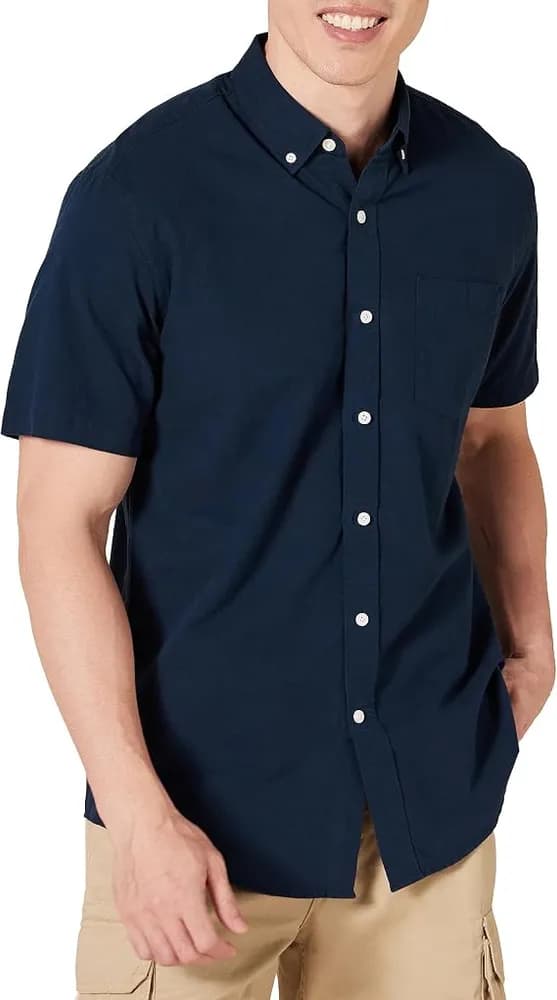 Camisa Oxford de Manga Corta
