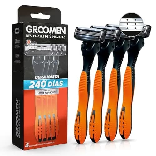 GROOMEN 300 - Rastrillo desechable de 3 cuchillas