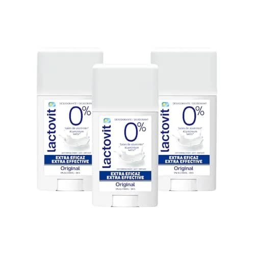 Lactovit Original Desodorante Barra Piel Normal-Seca Extra Eficaz 3x60 ml
