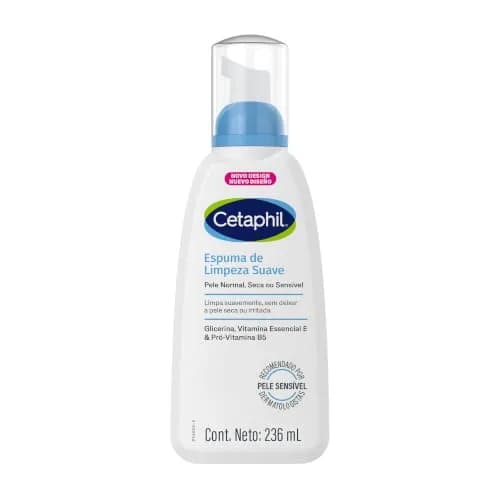 Cetaphil Espuma de Limpieza Suave, Limpia Suavemente sin Dejar la Piel Seca Formulada para Uso