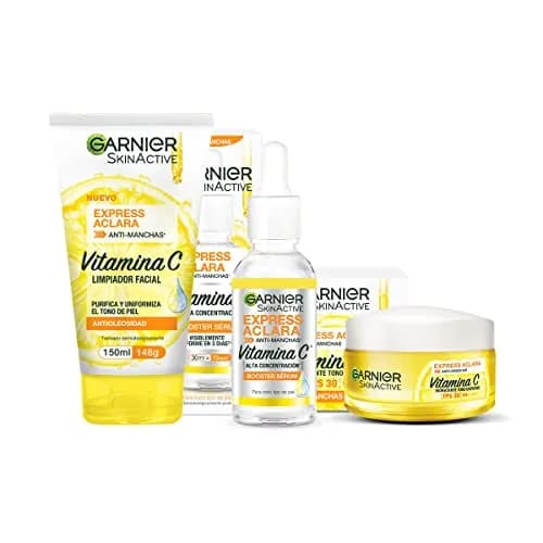 Kit Garnier Express Aclara Rutina anti manchas
