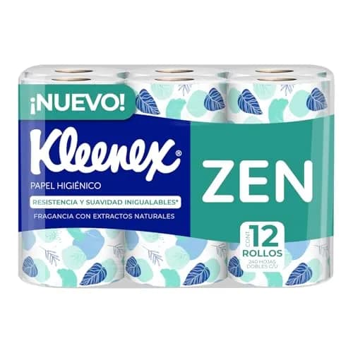Papel Higiénico Kleenex Zen 12 Rollos 240 Hojas
