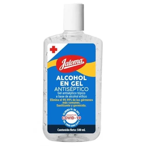 Jaloma | Alcohol en Gel, Sanitizante, Antiséptico, Germicida, 500ml