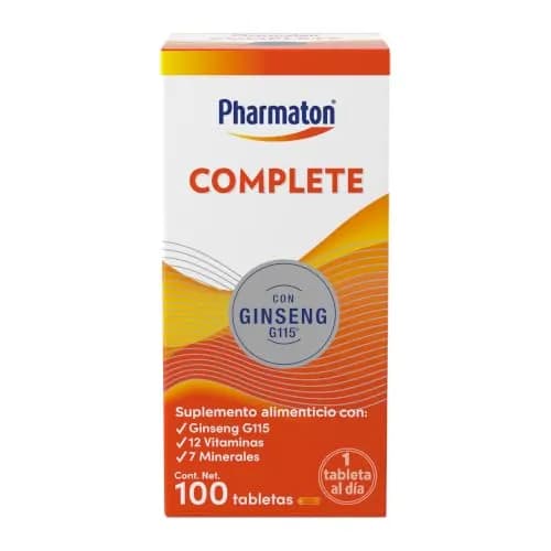 Pharmaton Complete Suplemento Alimenticio para Adultos