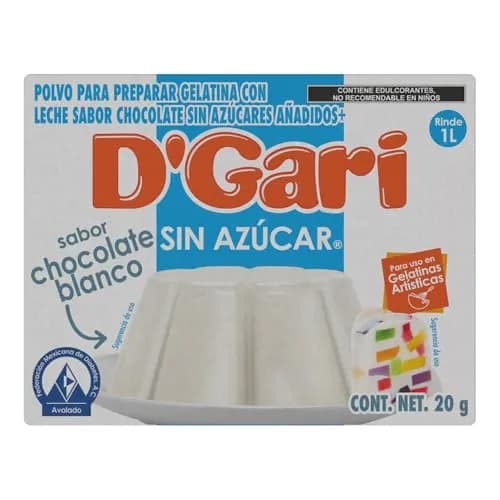 D'Gari polvo para preparar gelatina