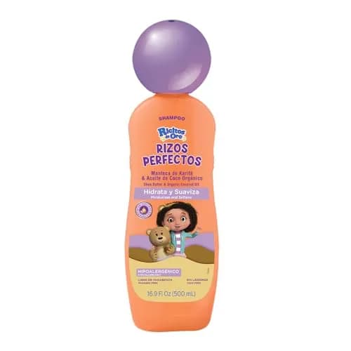 Ricitos de Oro, Shampoo Rizos Perfectos Ayuda a desenredar, hidratar, definir los rizos, 500 ml
