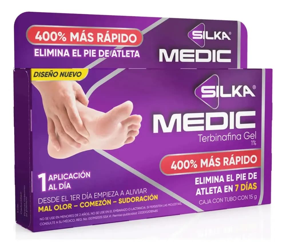 Silka Medic Gel Tratamiento Pie de Atleta. Tubo con 15g.